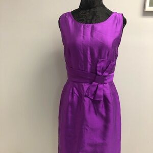 Kate Spade sleeveless purple silk dress